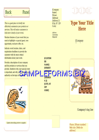 Event Marketing Brochure (Accessory Design) docx pdf free